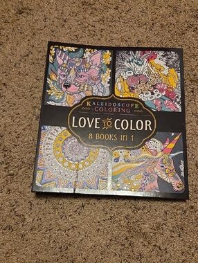 Love to Color Kaleidoscope Coloring Book